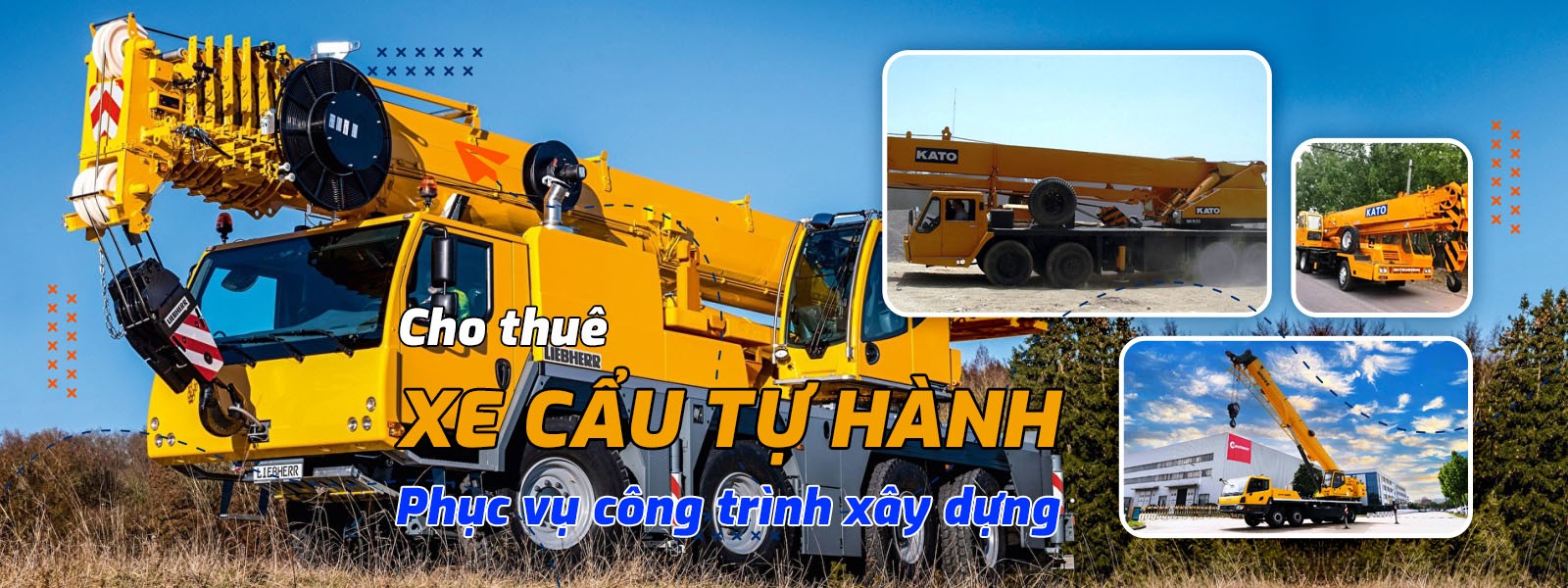 Cho Thuê Xe Cẩu Tự Hành, Nhận Cẩu Hàng & Vận Chuyển Hàng Hóa